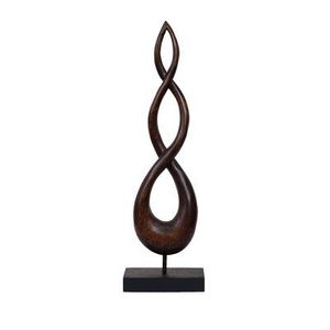 Escultura Abstracta de Madera, Forma Irregular, Hecha a Mano, Arte Moderno, Decoración de Mesa para Sala de Estar - Product Image 2