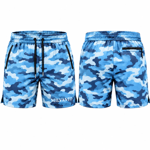 Sky Blue Custom <b>Camo</b> Athletic <b>Shorts</b> <b>Men</b> High Quality Quick Dry Breathable Moisture Wicking Gym Workout Training Sports <b>Shorts</b> - Product Image 1