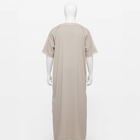 Robe Kaftan Arabe Marocaine pour Hommes, Vêtement Islamique, Broderie en Dentelle, Style Dubaï, Thobe Grande Taille, Coton Respirant Décontracté