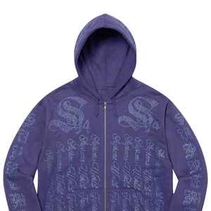 Hoodie unisexe de haute qualité, style vintage à pois, coupe ample, épais, avec strass, couture personnalisée, doublure intégrée, pour l'hiver, grandes tailles pour hommes - Product Image 5