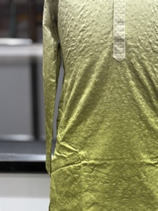 Kurta de Seda para Hombre, Estilo Tradicional Indio-Pakistaní, Largo hasta el Tobillo, Color Verde, para Bodas, Corte Regular, para Todas las Temporadas - Product Image 2