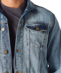 Chaqueta Vaquera para Hombre, Casual, Venta al Por Mayor de Fábrica, Alta Calidad, Marca, Otoño Invierno, Corte Regular, Moda Clásica, Estilo Urbano, 100% Algodón - Product Image 5