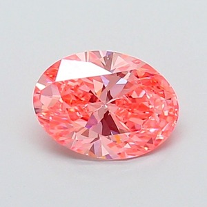 Diamant rose ovale fantaisie vif cultivé en laboratoire CVD, clarté VVS2, excellente taille, diamant rose éthique non monté 1,14 carat - Product Image 1