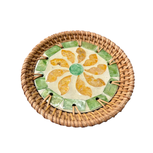 MÁS VENDIDO: Salvamanteles y Posavasos de Ratán Ecológico Duradero de Primera Calidad con Efecto Nácar, Decoración Sostenible de Alta Calidad para Restaurantes - Product Image 1