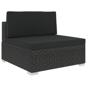 Juego de 7 Muebles de Jardín Elegantes en Color Negro para Patio - Product Image 5