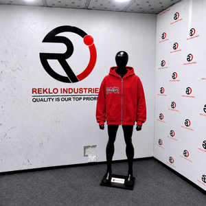 Red Zip Up Hoodie With <b>Heart</b> Graphic Rhinestone Design Oversized Streetwear Full Zipper Hooded <b>Sweatshirt</b> For Women Front Logo - Product Image 3