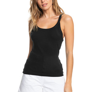 <b>Women's</b> <b>Tank</b> <b>Tops</b> Wholesale | Custom Gym Fitness Vest | Manufacturer Supplier Factory <b>Women's</b> <b>Black</b> Knitted Scoop Neck <b>Tank</b> <b>Top</b> - Product Image 6