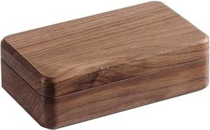 Offre Spéciale Portable Rectangle Bijoux Organisateur Anneau En Bois Poli Boîte De Rangement Étui De Voyage - Product Image 5