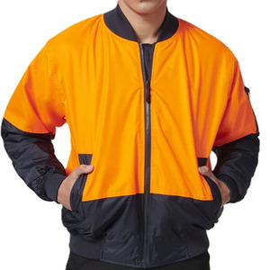 Chaqueta Bomber Deportiva de Invierno para Hombre AGNI INDUSTRY, Chaqueta de Piloto Informal, Estilo Urbano, Resistente al Viento, de Lona - Product Image 1