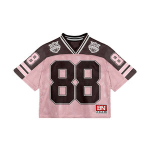 Custom Women <b>Mesh</b> Sports <b>Crop</b> <b>Top</b> Football Jersey T Shirt Streetwear Y2K Retro Jersey Quick Dry Breathable <b>Mesh</b> TShirt - Product Image 1