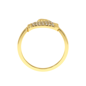 Anillo de Compromiso AJRETAIL con Diamante Natural de 0.18 Quilates, Certificado IGI, Promesa Eterna, Chapado en Oro Rosa, Engaste Pavé/Garras - Product Image 4