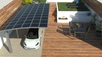 Abri de voiture en alliage d'aluminium sur mesure avec toit en arche enduit de PVC, imperméable et traité anti-UV, pour allée de garage