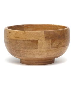 ชามไม้ทรงกลมทำจากไม้กระถินสำหรับใส่สลัด ผลไม้ อาหาร ถั่ว ชามเสิร์ฟทรงสูง ของตกแต่งบ้าน ใช้บนโต๊ะอาหาร Craftera Exports - Product Image 3