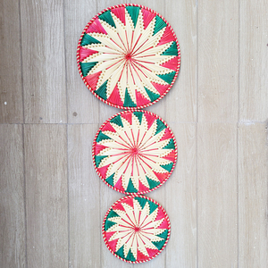 Platos de Hierba Moonj Natural, Platos de Hierba Munj o Hierba Roja Pin, Hechos a Mano - Product Image 1