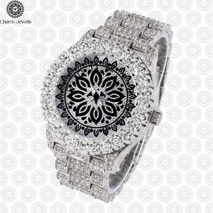 Reloj de Pulsera Charm Jewels de Acero Inoxidable con Bisel de Diamantes, Cristal de Zafiro, Cuarzo Analógico, Reloj de Lujo para Mujer - Product Image 3