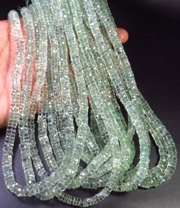 Beautiful Natural Blue Pink Green Amethyst Heishi Faceted Drilled Gemstone Beads Jewelry Making <b>Top</b> Grade 6mm Sizes - Product Image 4