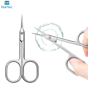 Nouvelles ciseaux de beauté tendance en acier inoxydable de qualité salon pour une coupe précise des ongles, ciseaux de manucure courbés avec manche en acier - Product Image 2