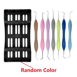 BAFA SURGICAL INSTRUMENTS - Juego de 7 Espátulas Dentales Manuales de Resina para Restauraciones Estéticas, Instrumentos de Odontología con Bandeja Organizadora - Product Image 2