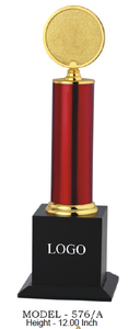 Trofeo Metálico Dorado y Rojo con Base Negra, Logotipo Personalizado, Premio para Juegos Deportivos, Fundición Duradera y Ecológica - Product Image 4