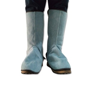 High Quality Premium Grade Soft Cow Split Leather Industrial Spats Flexible Welding Shoe Protectors for Safety Clothing - Product Image 2