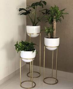 Soporte para Plantas Alto y Estrecho EnHomee, Soporte Metálico para Plantas de Interior y Exterior - Product Image 4