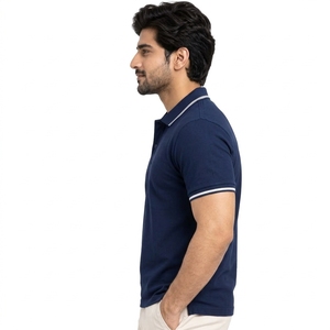 Fashionable men polo shirt combining breathable fabric elegant appearance and relaxed <b>fitting</b> for contemporary casual wardrobes - Product Image 3