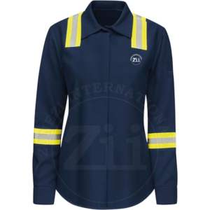 Camisa de Trabajo de Alta Calidad para Hombre, Certificada NFPA 2112, Protección de Nivel, Mangas de Algodón, Manga Larga, Retardante de Llama para Soldadura - Product Image 5