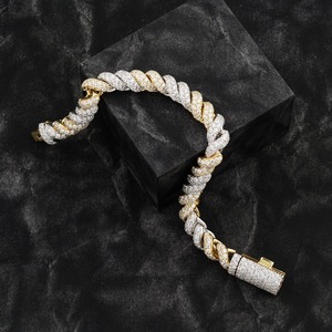 Top Valued 9mm Diamond <b>Rope</b> <b>Bracelets</b> for Unisex Best Prices Sale Fashionable Fine Jewelry Statement Pieces - Product Image 1