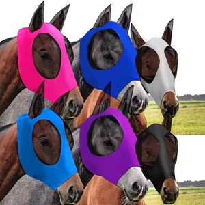 Breathable Comfortable Anti-mosquito <b>Equestrian</b> Supplies Summer Earrings Horse Fly Mask with Custom logo with OEM - Product Image 6