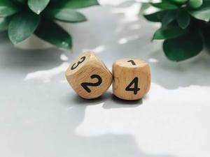 <b>Wooden</b> Cube Playing Dice Handmade Hardwood Educational Number <b>Block</b> Tabletop Game Accessory Learning Resource Toy - Product Image 2