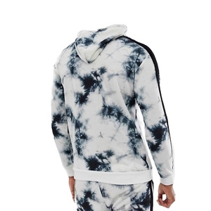 <b>Mens</b> <b>Blue</b> <b>Tie</b> Dye Tracksuit Set with Puff Print Logo Custom Casual Tracksuit - Product Image 6