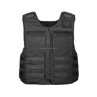 Chaleco Táctico Portaplacas Negro, Ligero, Impermeable, Anti-Cortes, con Sistema Molle, para Caza y Seguridad, Personalizable y de Marca Propia
