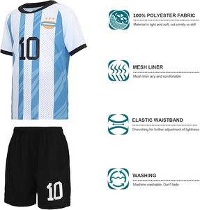 Camisetas de Fútbol para Hombres, Mujeres, Niños, Niñas, Jóvenes, para Deporte, Entrenamiento de Fútbol, Uniforme, Camiseta para Fanáticos del Fútbol, Kit de Regalo - Product Image 5