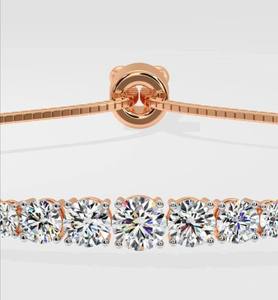 กำไลข้อมือ AMBER JEWELS T-758 ทรงมรกต 18K ประดับด้วยหินธรรมชาติ ชุบโรเดียม สไตล์ฮิปฮอป ตัวเรือนแบบกรงเล็บ ดีไซน์เรขาคณิต คลาสสิก สำหรับทุกเพศ ได้รับการรับรองจาก IGI - Product Image 4