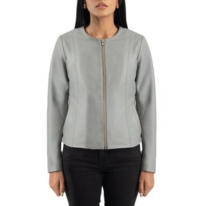 Vestes en cuir pour femmes, tendance et de haute qualité, en cuir véritable, taille personnalisée, vente chaude - Product Image 1