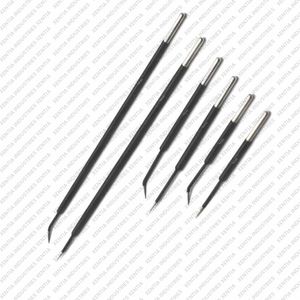 Juego de agujas de microdiseción Top Colorado, rectas y curvas, de tungsteno, para electrodos quirúrgicos, compatibles con lápiz ESU. - Product Image 3