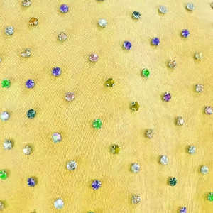 Women's Multi-Color Crystal Yellow Pullover <b>Hoodie</b> 2026 Vibrant Sparkle Oversized Y2K Streetwear <b>Rainbow</b> Rhinestone Sweatshirt - Product Image 3