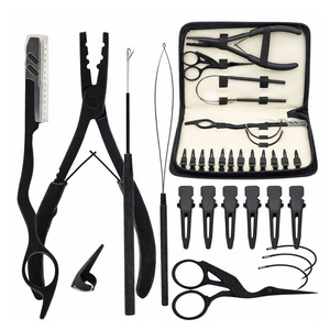 New MIANBRO ENTERPRISES Commercial Use Stainless Steel Hair <b>Extension</b> Tools Full Kit <b>Micro</b> Beads Removal Pliers Scissors Hair - Product Image 2