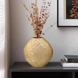 Handcrafted artistic metal flower <b>vase</b> <b>unique</b> design perfect for modern interior decor and gifting purpose use - Product Image 3