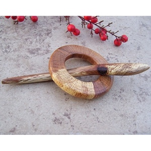 Pasador de Pelo Tradicional Hecho a Mano de Madera, Palo de Peinado Seguro para Cabello Largo, Artesanía de Bambú y Madera - Product Image 3