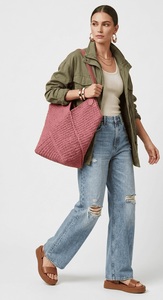 Sac fourre-tout au crochet rayé, style bohème, léger, à ouverture supérieure, pour femme, idéal pour l'été, la plage et l'usage quotidien - Product Image 2