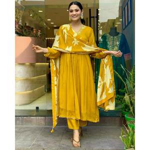 Beau haut et bas de fête avec ensemble élégant de taille Dupatta XL - Product Image 1