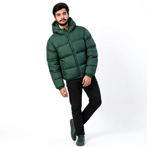 Vestes matelassées en polyester personnalisées avec logos brodés pour les marques indépendantes de vêtements streetwear - Product Image 5