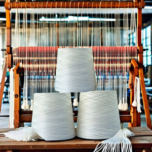 เส้นด้ายโพลีเอสเตอร์20% ฝ้ายรีไซเคิล80% สำหรับถักไหมพรม - Product Image 2