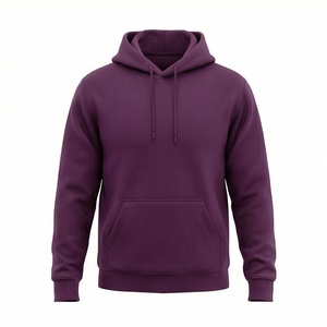 Sweat-shirt à capuche pour homme en coton mélangé, style basique, chaud et respirant, personnalisable avec étiquette privée, streetwear - Product Image 1