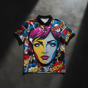 Polo en coton haute performance pour homme, imprimé DTF avec logo d'équipe, graphismes durables et lavables pour le personnel professionnel et les vêtements de sport - Product Image 2