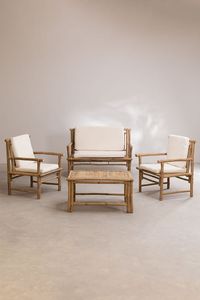Juego de Muebles de Jardín de Bambú Boho, Mesa y Sillas para Exteriores, Precio Económico, Tendencia Actual, Hecho en Vietnam por KingCraftViet - Product Image 6