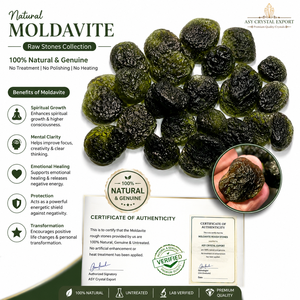 Pierre de Moldavite naturelle de la République tchèque, pierre brute, véritable cristal de téktite verte, pierre brute pour la fabrication de bijoux, vente en gros de haute qualité - Product Image 3