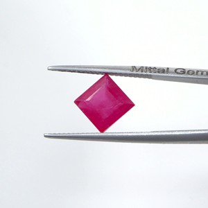 Rubis naturels de Bangkok, carrés calibrés de 9 mm, pierres précieuses de rubis naturelles facettées, prêtes à l'emploi pour la fabrication de bijoux - Product Image 2