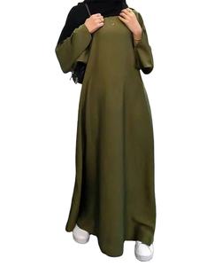 Moyen-Orient mode soirée en mousseline de soie à manches longues mignon été Abaya robe avec paillettes soleil jupe - Product Image 4